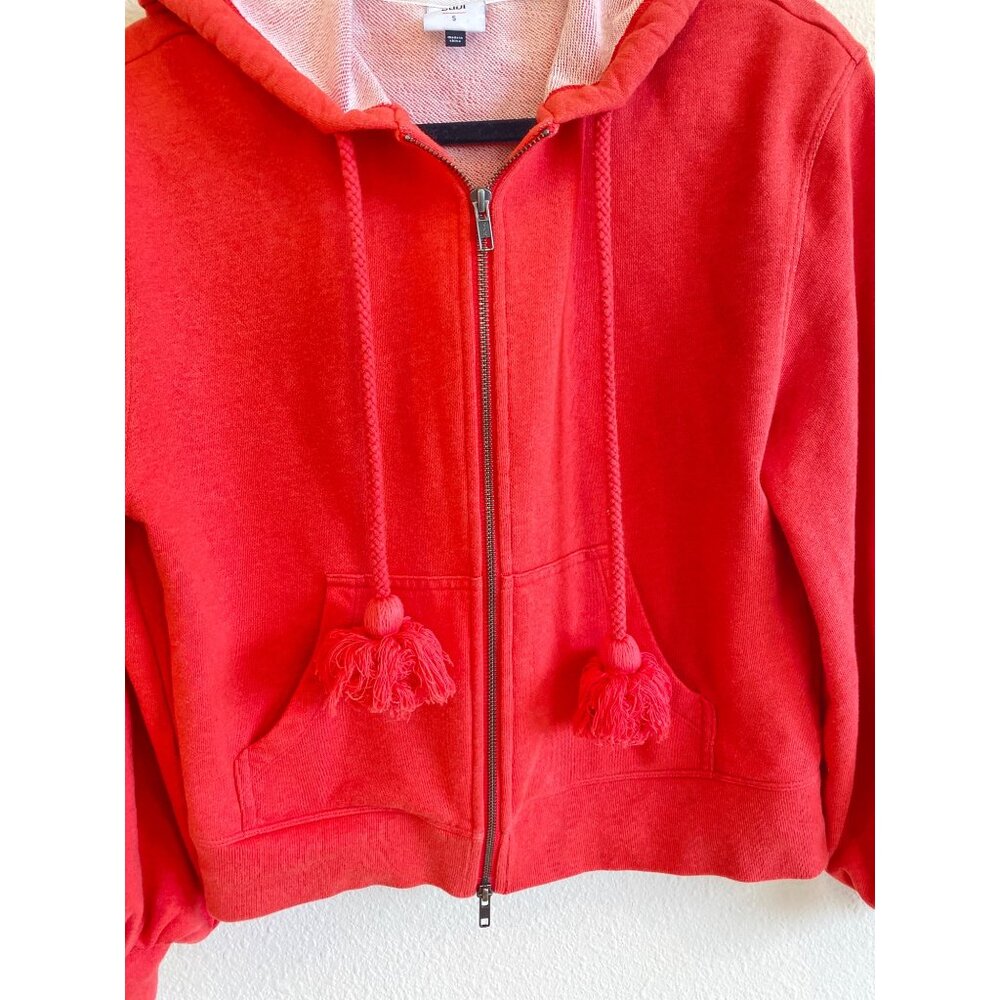 Cabi Tangerine Deluxe Full Zip Hoodie W's Small Balloon Sleeve Tassel 5657 - Picture 11 of 12